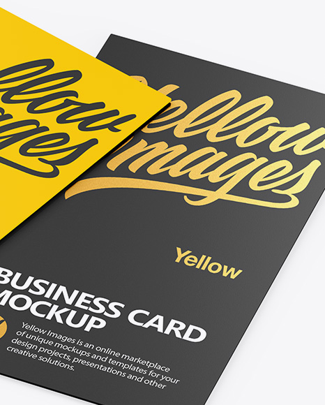 Two Business Cards Mockup PSD #1