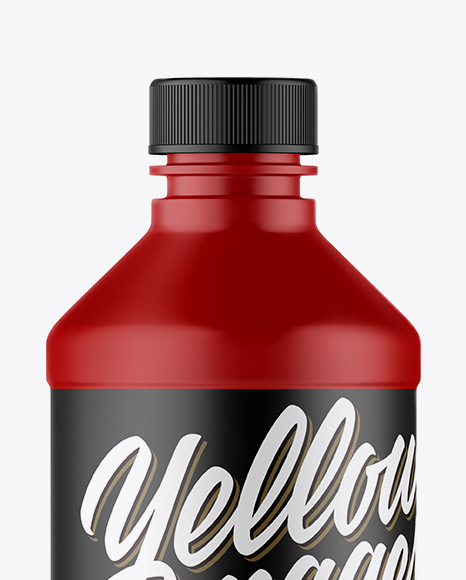 Matte Plastic Bottle Mockup PSD #2