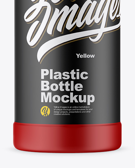 Matte Plastic Bottle Mockup PSD #1