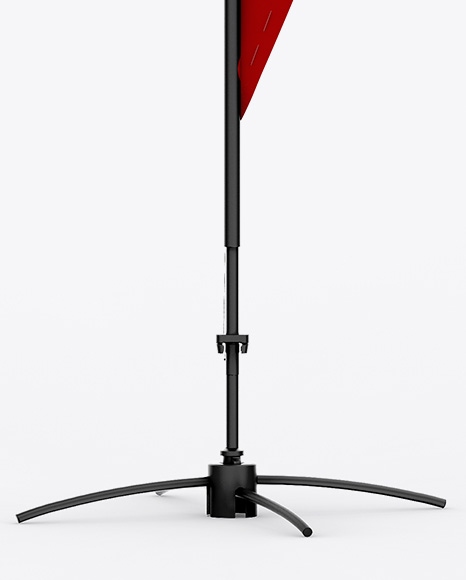 Matte Teardrop Flag Mockup PSD #6