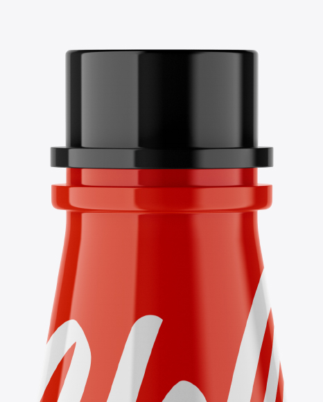 Glossy Plastic Bottle Mockup PSD #2