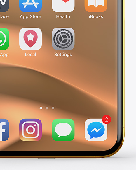 Apple Iphone X Mockup In Device Mockups On Yellow Images Object Mockups