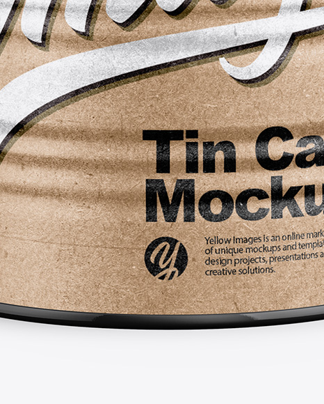 Download Kraft Tin Can Mockup In Can Mockups On Yellow Images Object Mockups Yellowimages Mockups