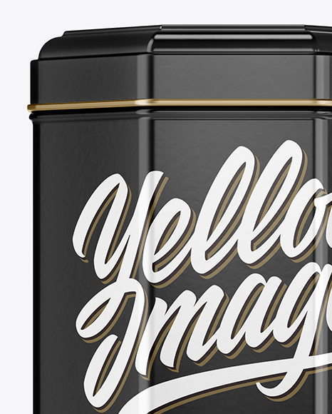 Glossy Tin Box Mockup PSD #2