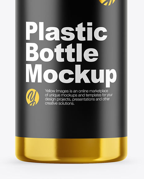 Metallized Pills Bottle Mockup