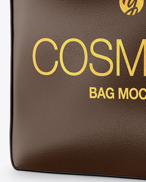 Download Leather Cosmetic Bag Mockup In Bag Sack Mockups On Yellow Images Object Mockups PSD Mockup Templates