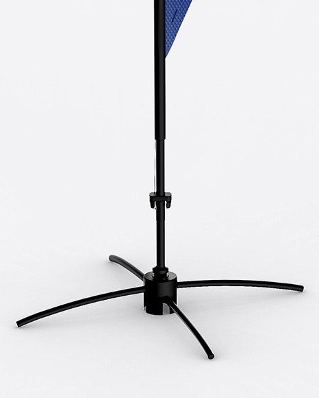 Textured Teardrop Flag Mockup PSD #6