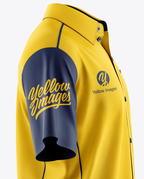 Download Men's Polo Mockup in Apparel Mockups on Yellow Images ...