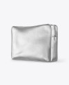 Download Metallic Cosmetic Bag Mockup In Bag Sack Mockups On Yellow Images Object Mockups