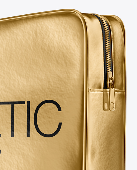 Metallic Cosmetic Bag Mockup PSD #2