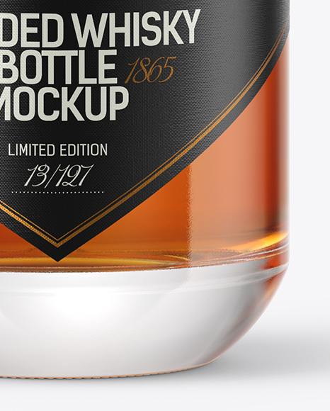 Download Whiskey Bottle With Wooden Cap Mockup In Bottle Mockups On Yellow Images Object Mockups PSD Mockup Templates