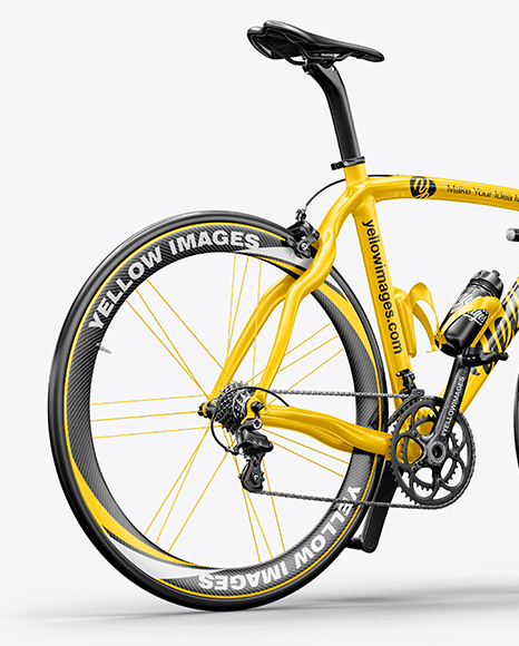 Download Road Bicycle Mockup - Back Half Side View in Vehicle ...