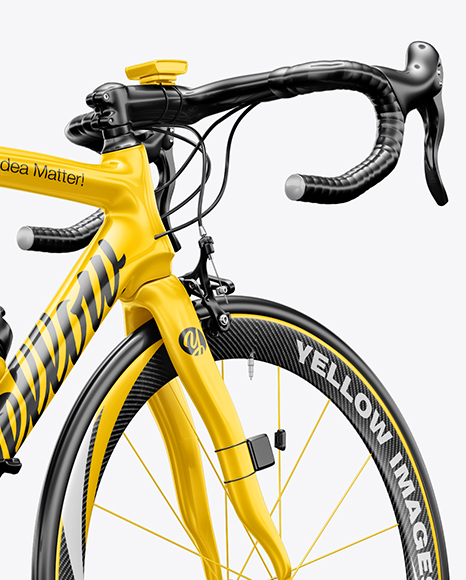Download Free Road Bicycle Mockup Back Half Side View In Vehicle Mockups On PSD Mockups
