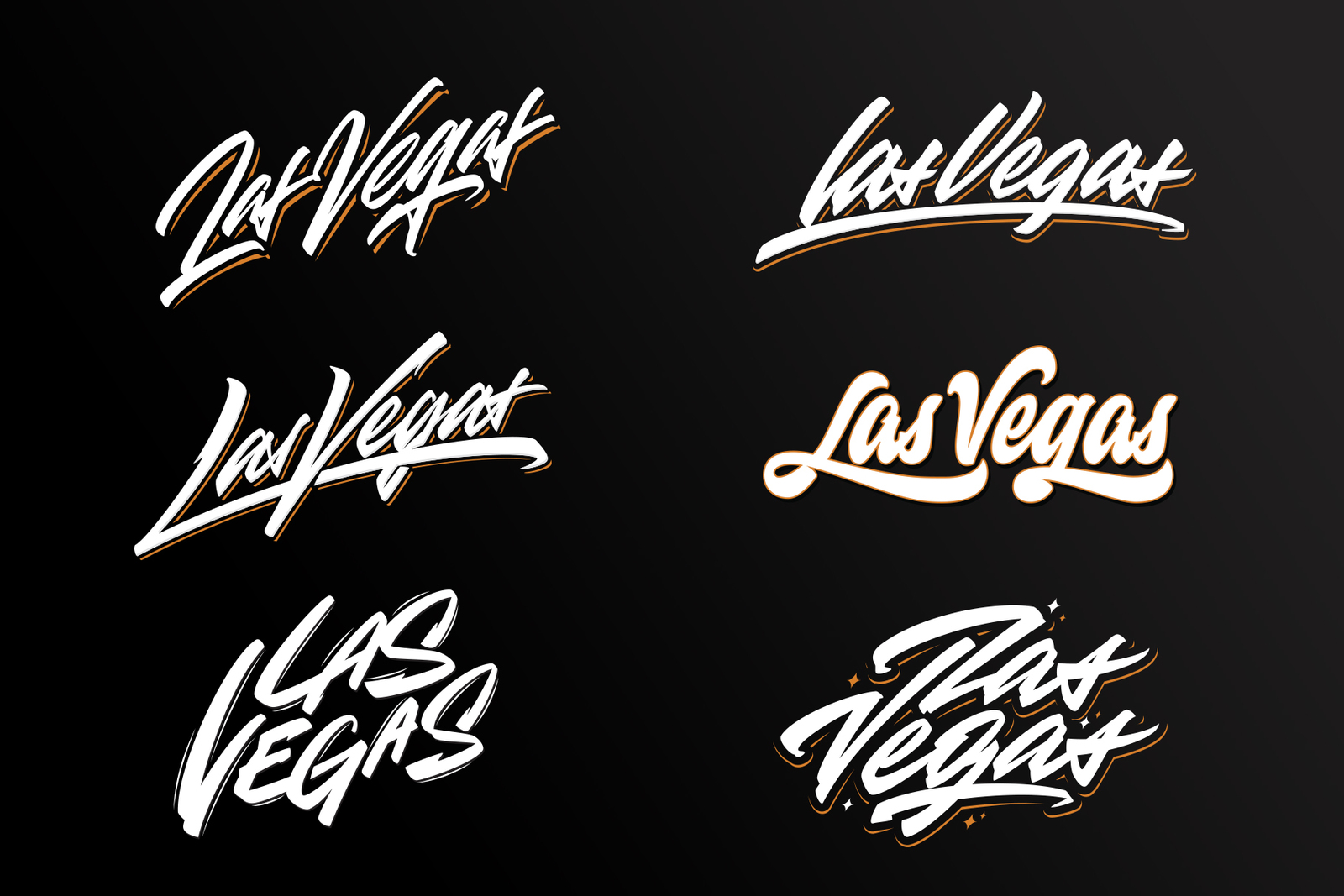 Download Las Vegas Vector Lettering In Lettering On Yellow Images Creative Store