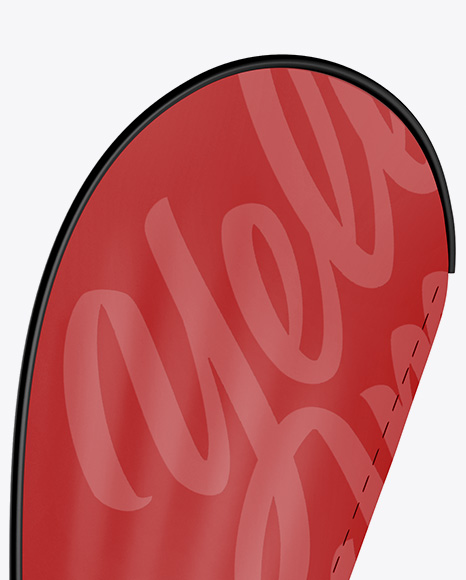 Matte Teardrop Flag Mockup PSD #1