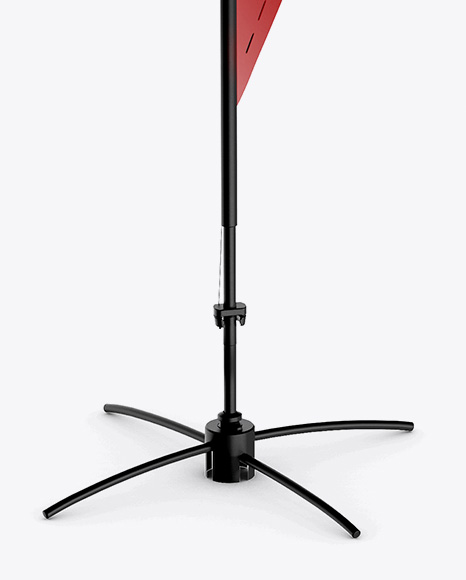 Matte Teardrop Flag Mockup PSD #6