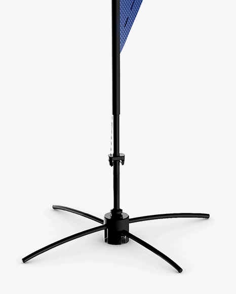 Textured Teardrop Flag Mockup PSD #6