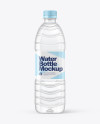 500ml PET Water Bottle Mockup