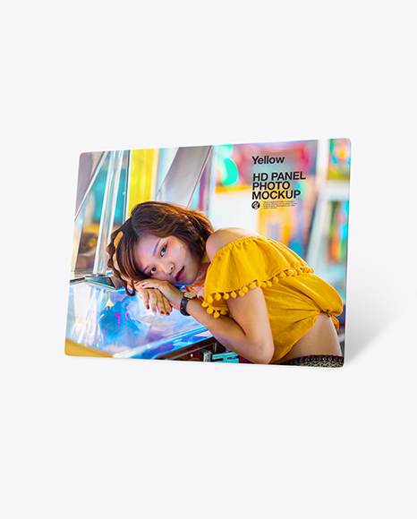 Aluminium Photo Panel Mockup PSD #2