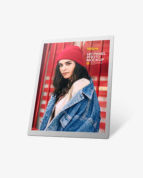 Aluminium Photo Panel Mockup PSD #1
