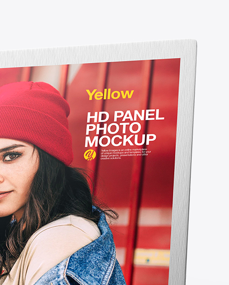 Aluminium Photo Panel Mockup PSD #6