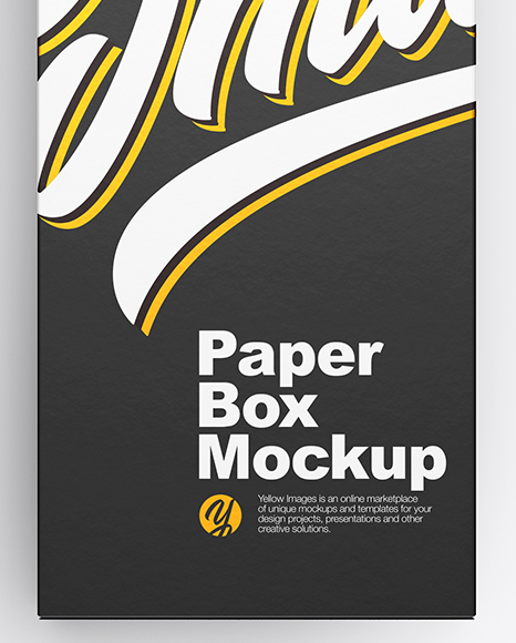 Opened Paper Box Mockup PSD #4