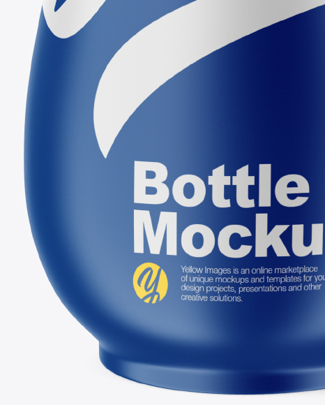 Matte Plastic Bottle Mockup PSD #1