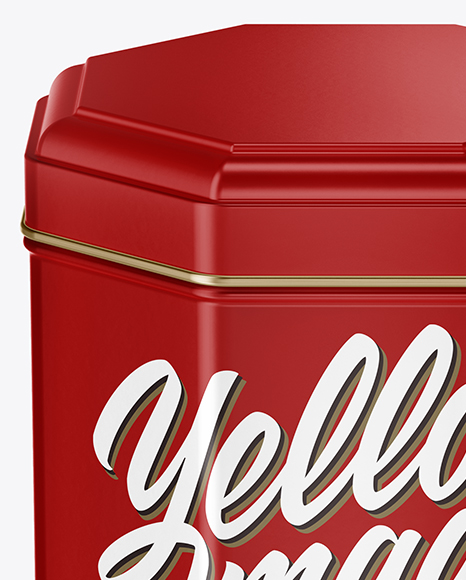Matte Tin Box Mockup PSD #2