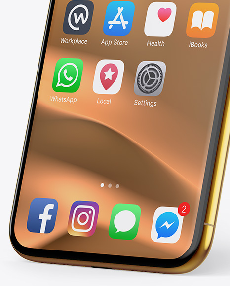 Download Apple Iphone X Mockup In Device Mockups On Yellow Images Object Mockups PSD Mockup Templates