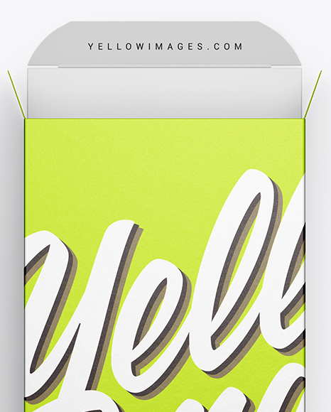 Opened Metallic Box Mockup PSD #2