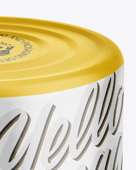 Tin Can Mockup PSD #2