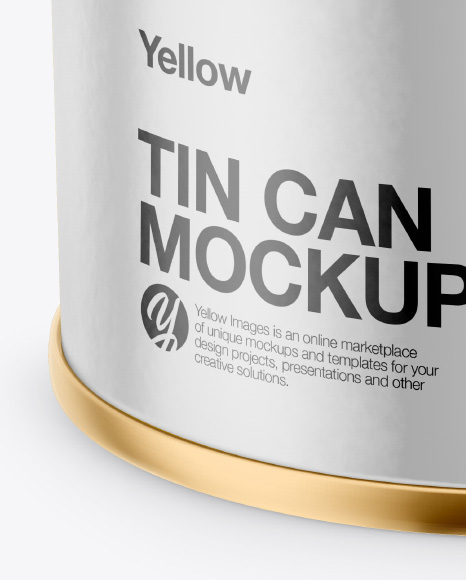 Tin Can Mockup PSD #1