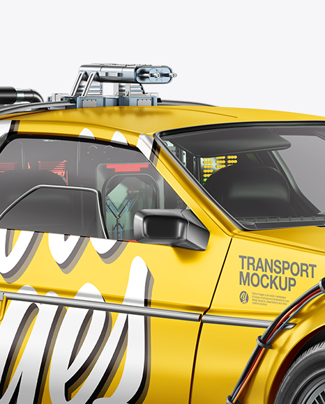 Download Sport Car Mockup Half Side View In Vehicle Mockups On Yellow Images Object Mockups PSD Mockup Templates