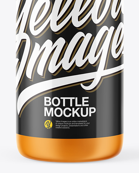Matte Plastic Bottle Mockup PSD #1