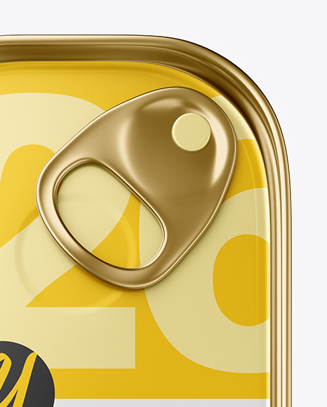 Metallic Tin Can Mockup PSD #2