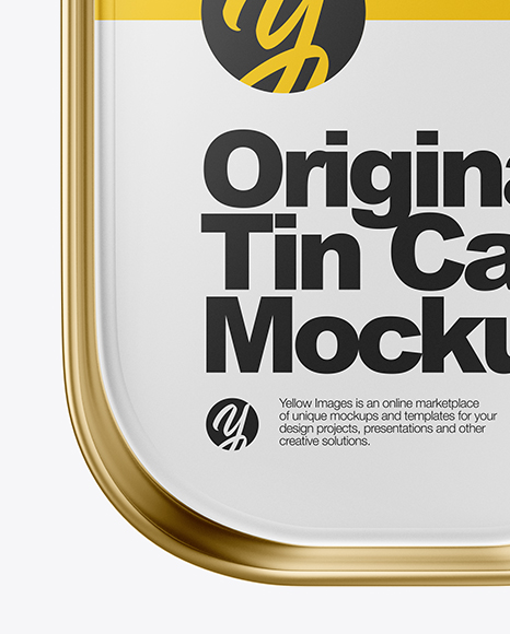 Metallic Tin Can Mockup PSD #1