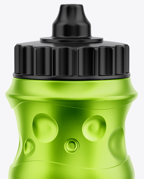 Sport Metallic Bottle Mockup