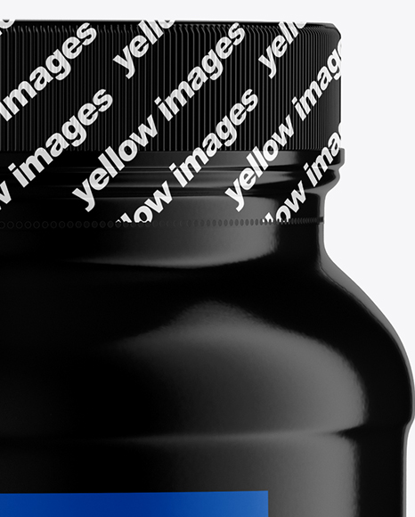 Matte Protein Jar Mockup PSD #7