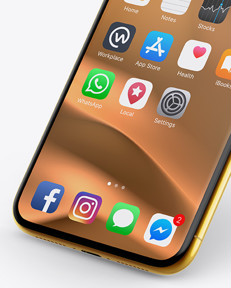 Download Apple Iphone X Mockup In Device Mockups On Yellow Images Object Mockups PSD Mockup Templates