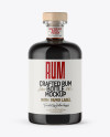 Download Black Rum Bottle Mockup In Bottle Mockups On Yellow Images Object Mockups