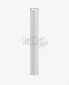 Extra Long Paper Tube w/ a Convex Lid - High-Angle View on Yellow