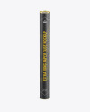 Extra Long Paper Tube w/ a Convex Lid - High-Angle View on Yellow