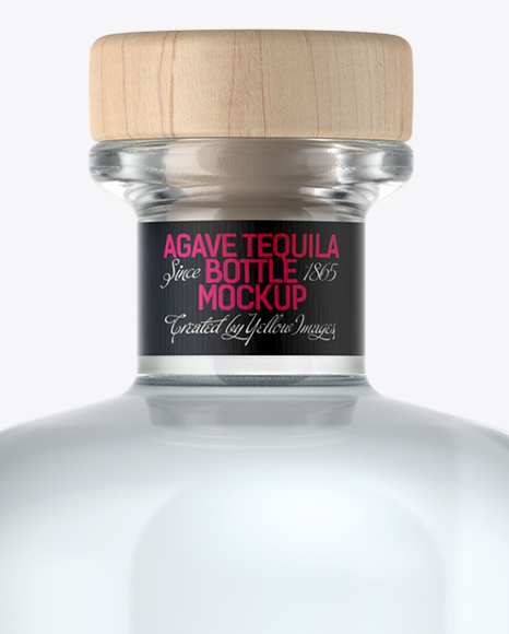 Download Clear Glass Silver Tequila Bottle Mockup In Bottle Mockups On Yellow Images Object Mockups Yellowimages Mockups