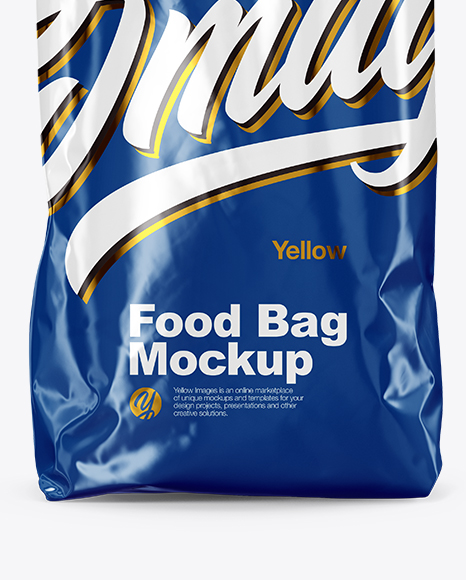 Glossy Food Bag Mockup PSD #1