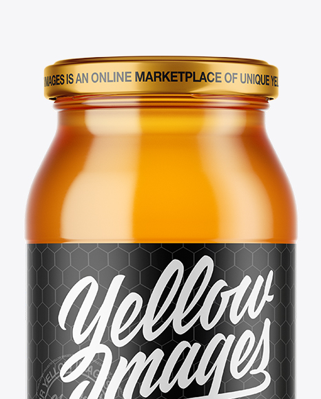 Download Pure Honey Jar Mockup In Jar Mockups On Yellow Images Object Mockups PSD Mockup Templates