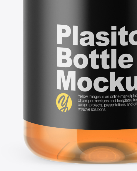 Pet Drink Bottle Mockup In Bottle Mockups On Yellow Images Object Mockups