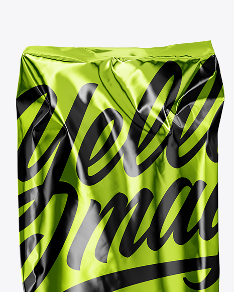 Metallic Food Bag Mockup PSD #2