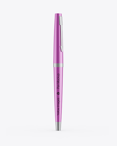 Matte Metallic Pen Mockup
