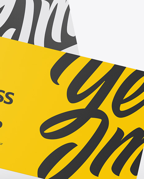 Two Business Cards Mockup PSD #1