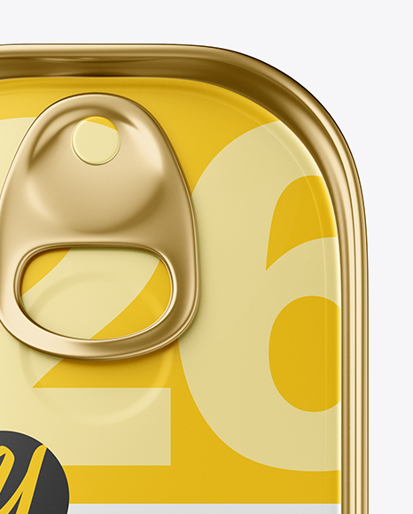 Metallic Tin Can Mockup PSD #2
